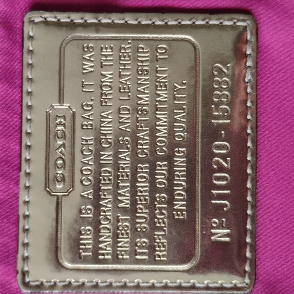 COACH POPPY  Tartan Plaid Tote Bag - Picture 6 of 16